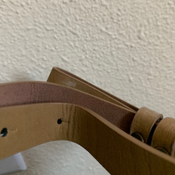 BCBGENERATION WAIST BELT BOW BUCKLE BROWN TAN - Picture 7 of 7